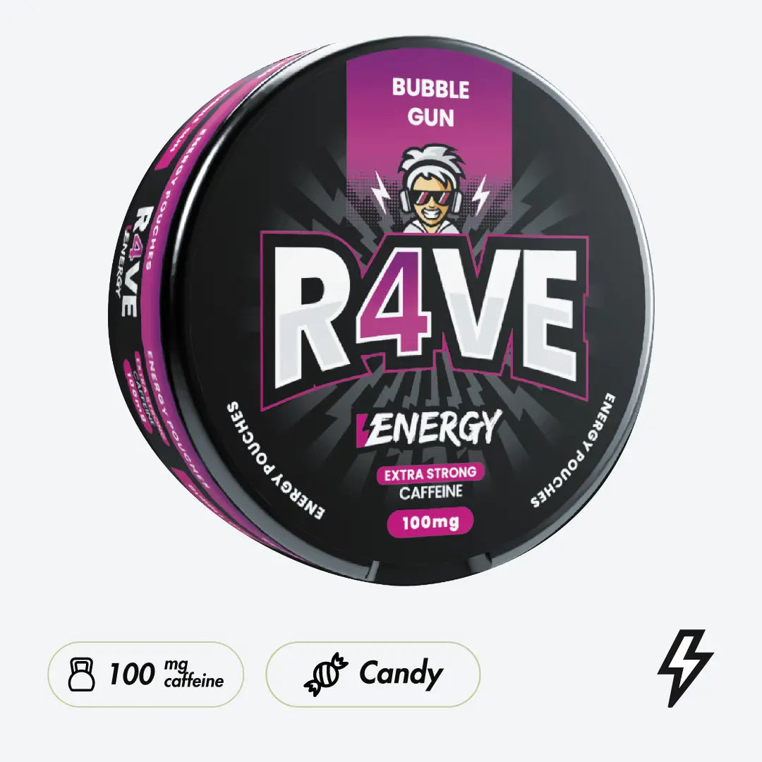 R4VE Bubble Gun 100mg Koffeinbeutel