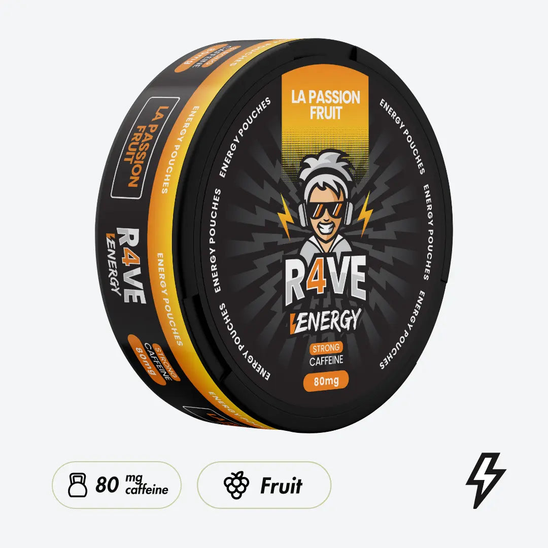 R4VE La Passion Fruit 80mg Koffeinbeutel