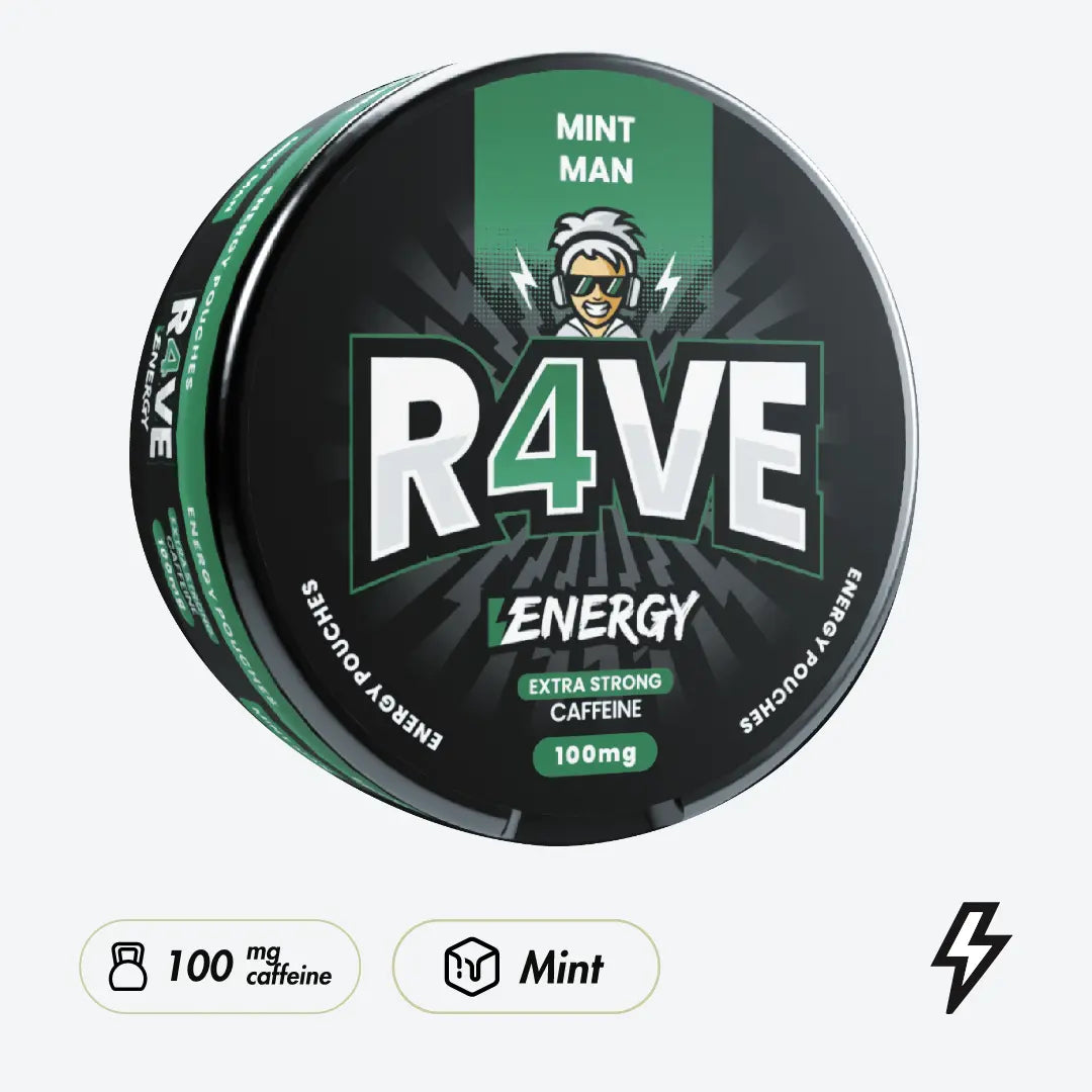 R4VE Mint Man 100mg Koffeinbeutel