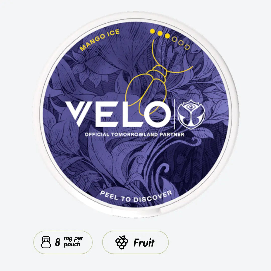 VELO Tomorrowland 2026 Mango Ice Strong - Pouchdaddy