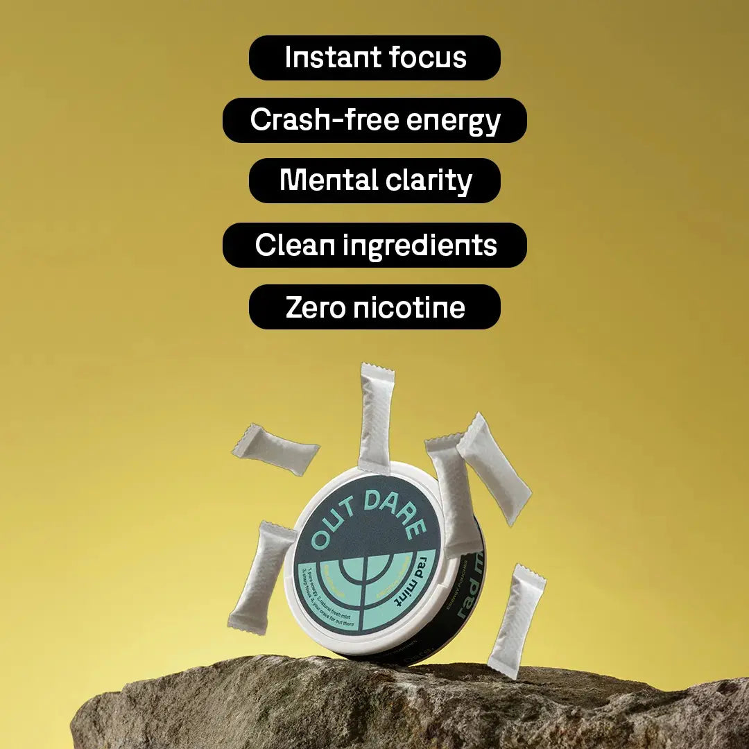 OUTDARE Rad Mint Caffeine Pouches