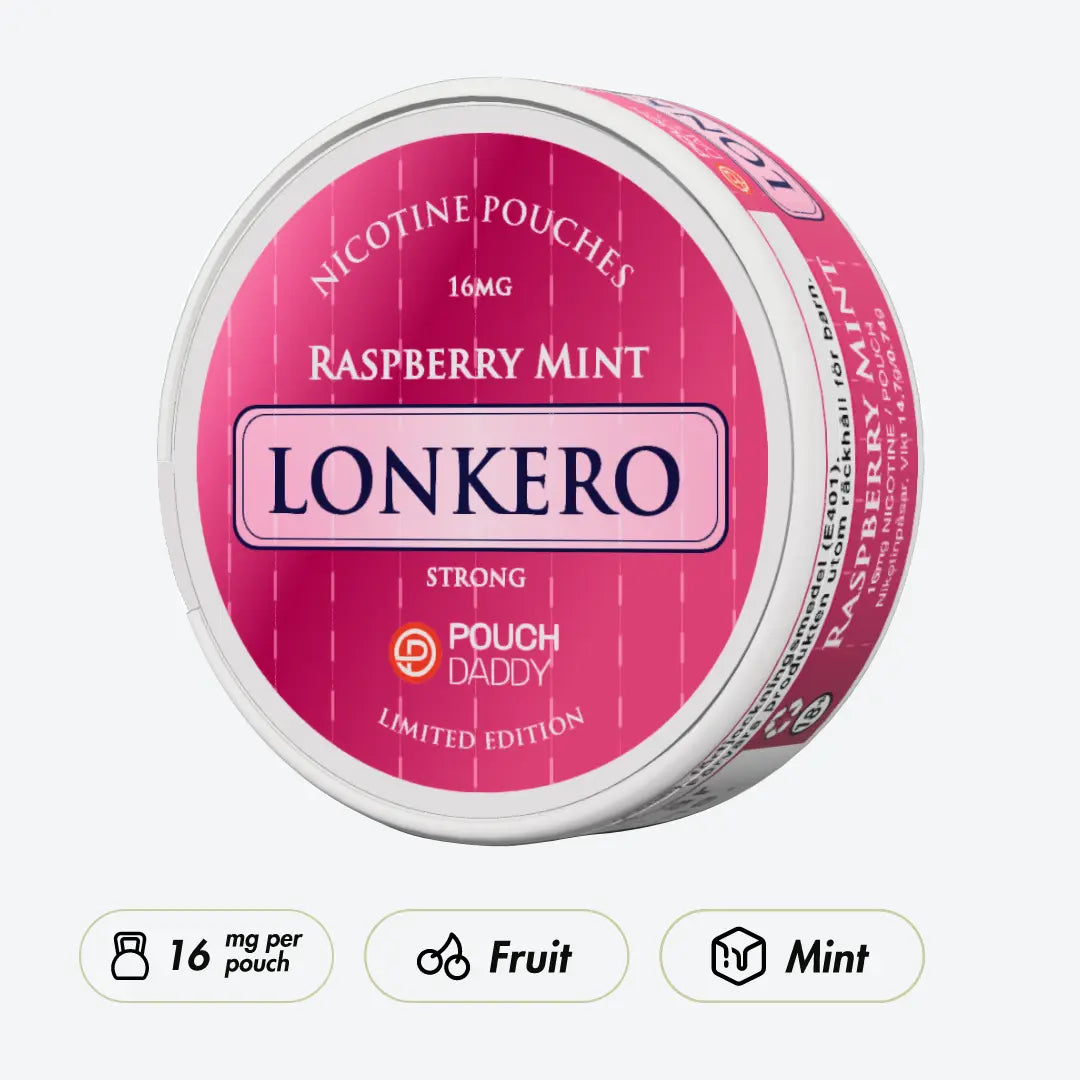 Pouchdaddy Lonkero Raspberry & Mint Limited Edition