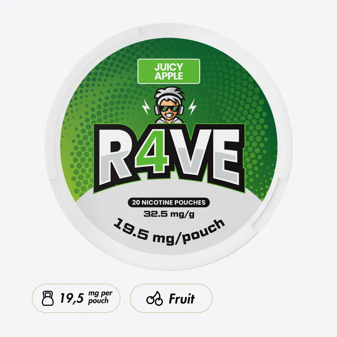 R4VE Juicy Apple 16mg - Pouchdaddy
