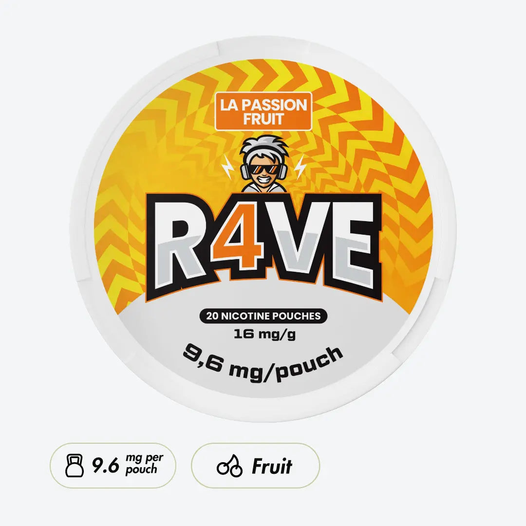R4VE La Passion Fruit 16mg - Pouchdaddy