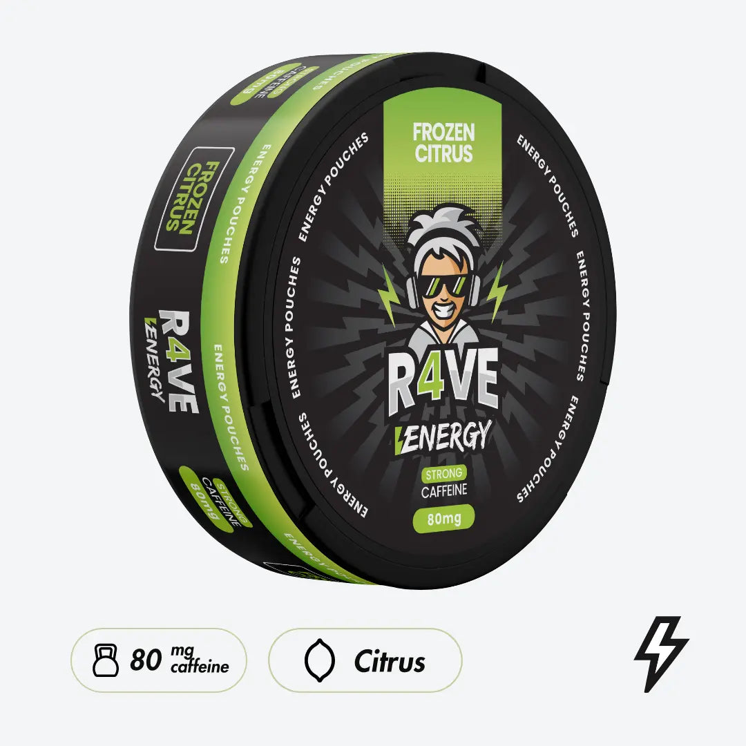 R4VE Frozen Citrus 80mg Koffeinbeutel