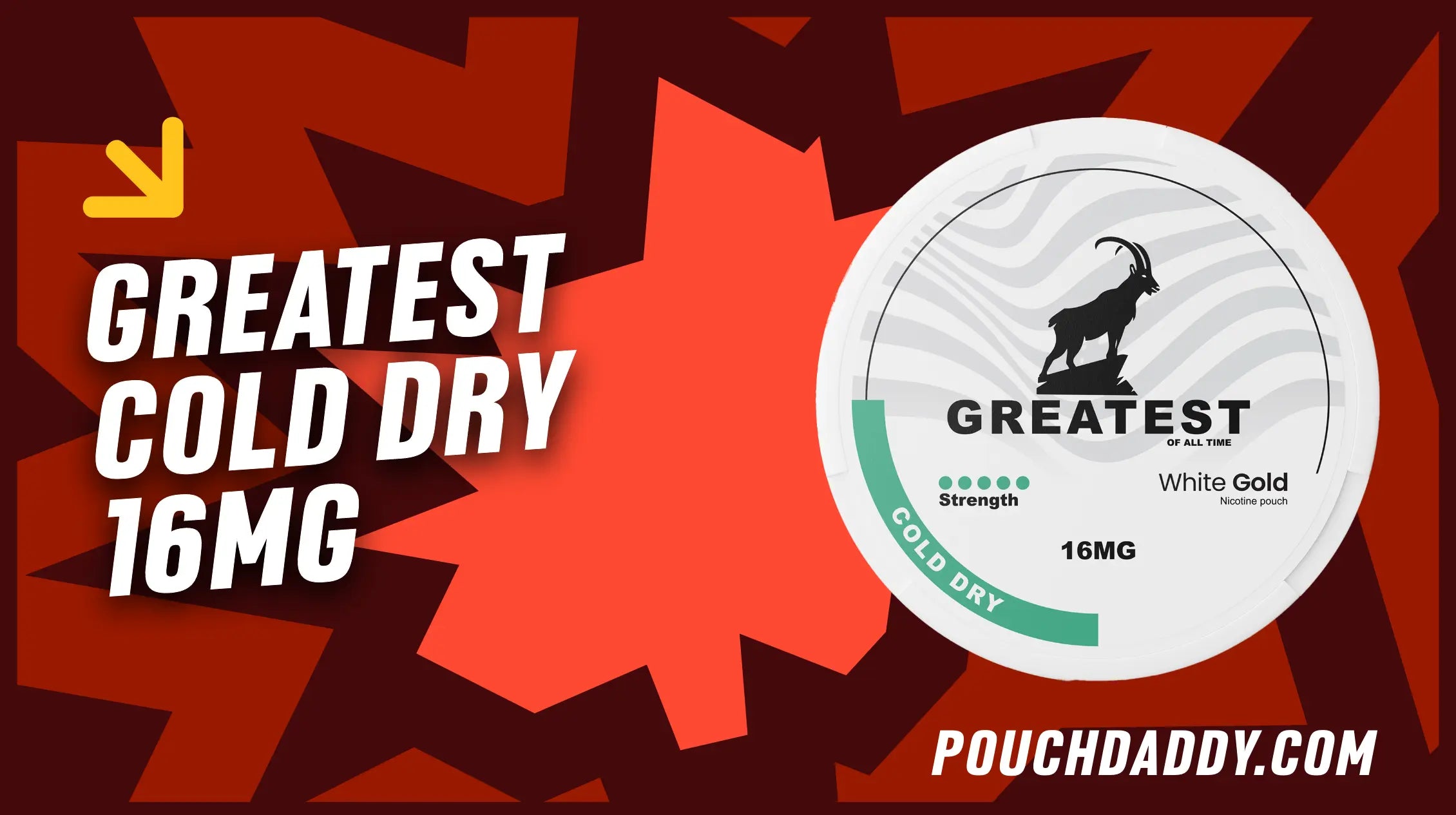 Video thumbnail of greatest cold dry 16mg snus with a red background