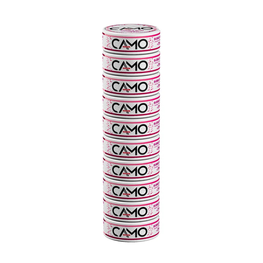 CAMO Bubble Gum Energy Pouches - Pouchdaddy