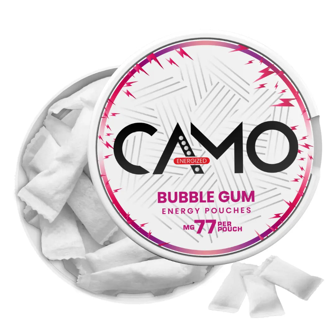 CAMO Bubble Gum Energy Pouches - Pouchdaddy