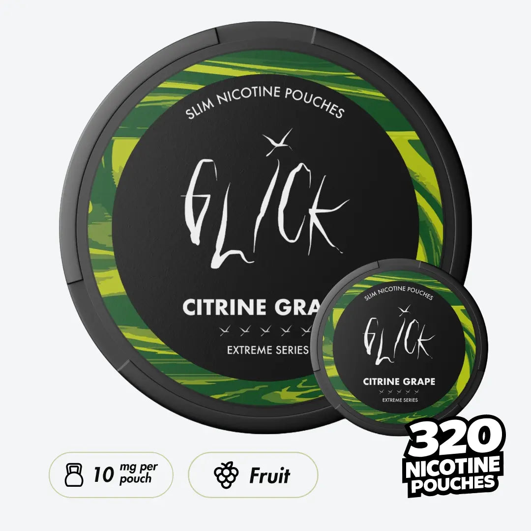 Glick Citrine Grape Mega Can - Pouchdaddy