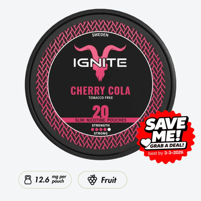 IGNITE Cherry Cola Strong - Pouchdaddy