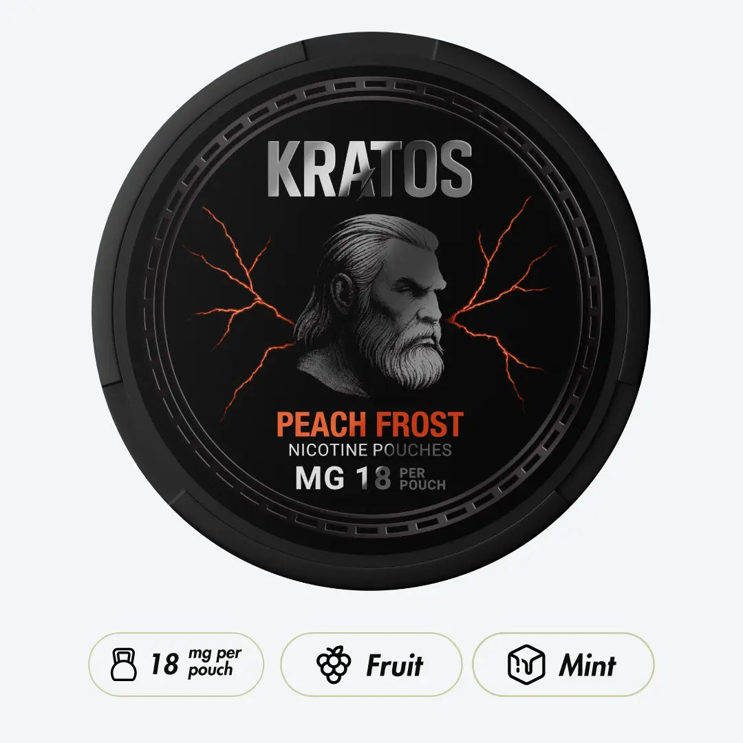 KRATOS Peach Frost Strong - Pouchdaddy