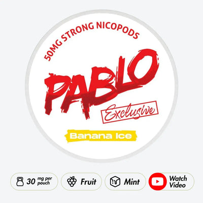 Pablo Exclusive Banana Ice 50mg - Pouchdaddy