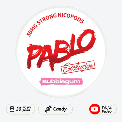 Pablo Exclusive Bubblegum 50mg - Pouchdaddy