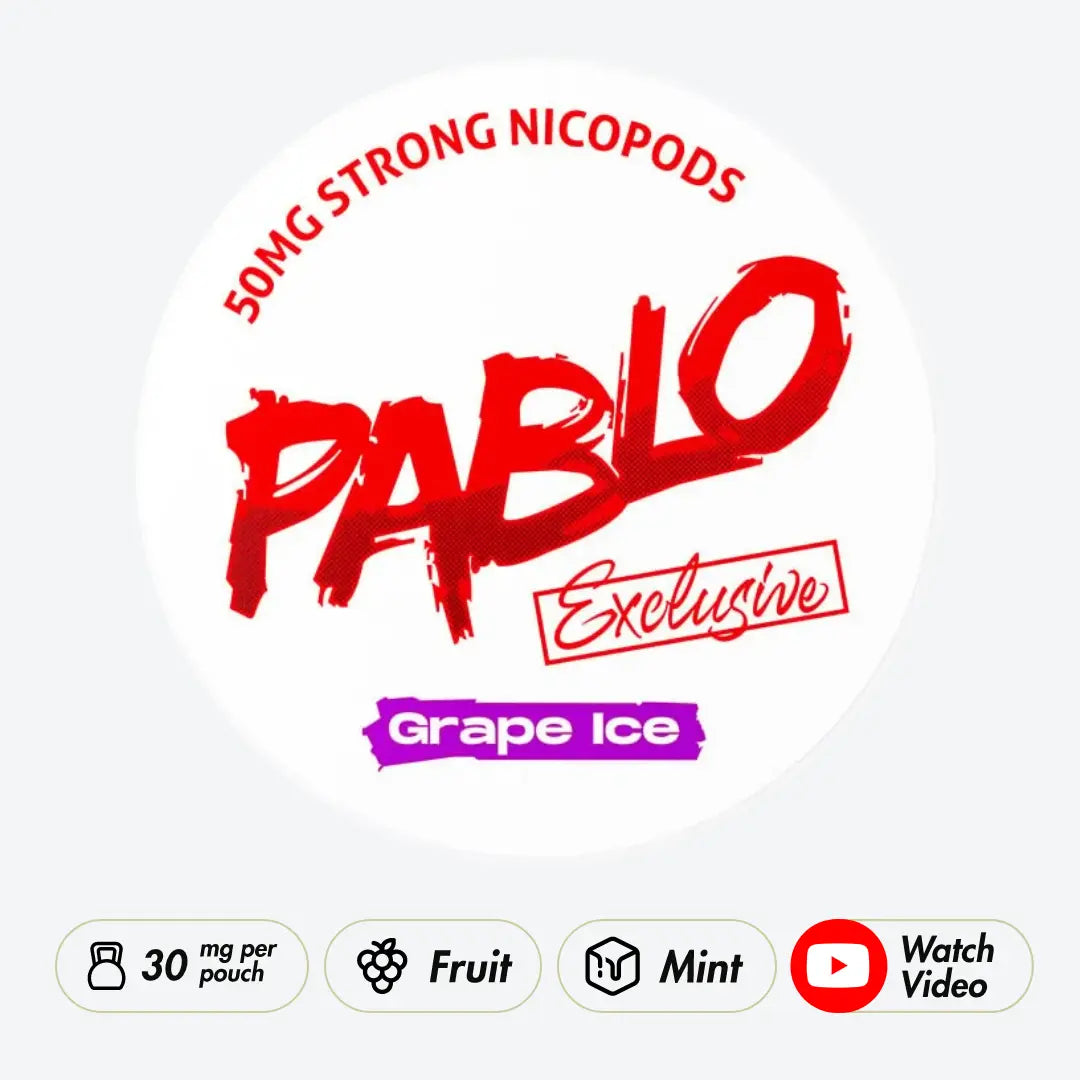 Pablo Exclusive Grape Ice 50mg - Pouchdaddy