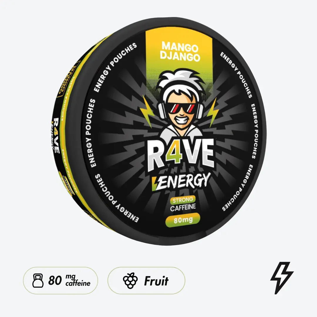 R4VE Mango Django 80mg Koffeinbeutel