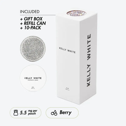 Kelly White Raspberry Lemon Champagne Box + Sparkling Kelly