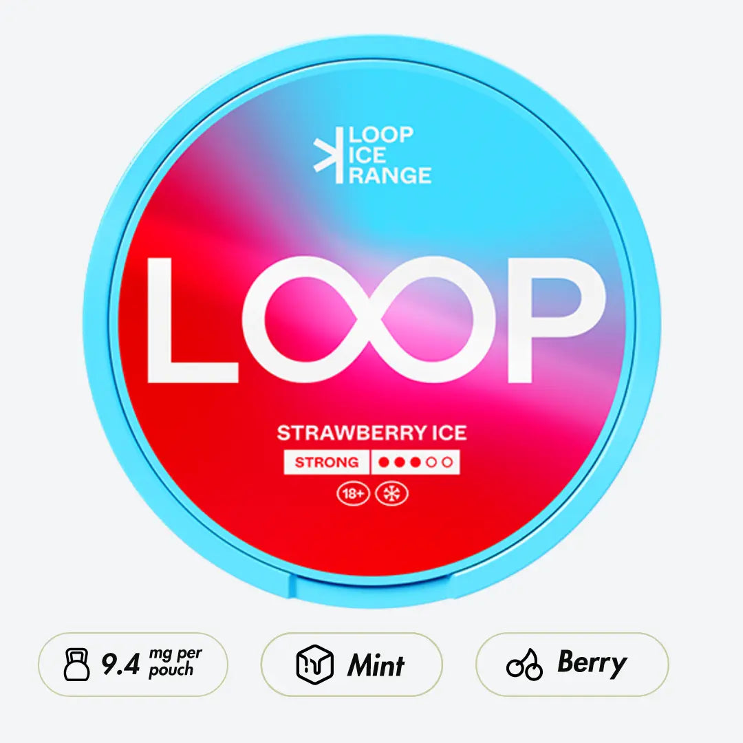 LOOP Strawberry Ice Strong - Pouchdaddy