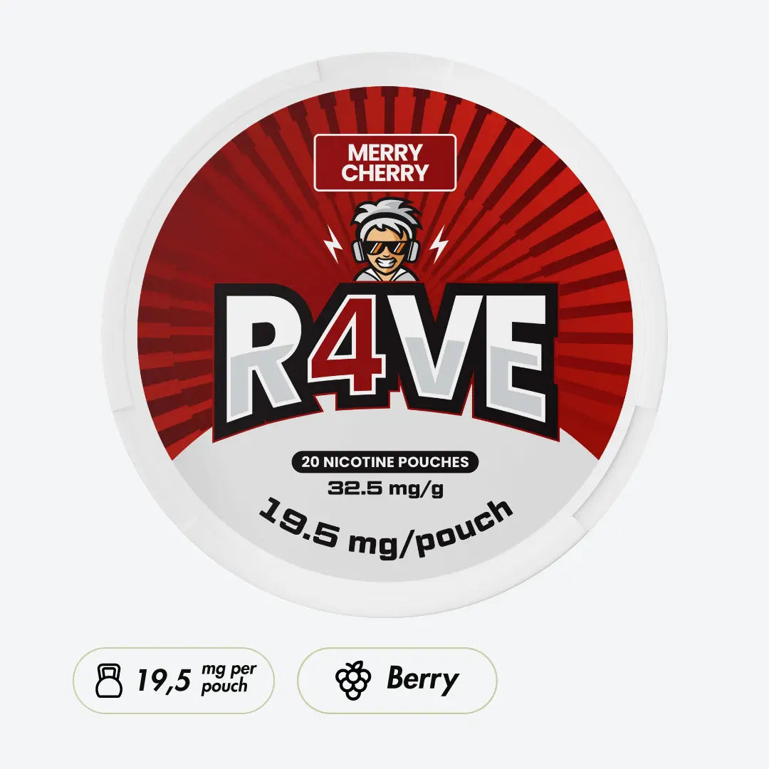 R4VE Merry Cherry 32,5mg - Pouchdaddy