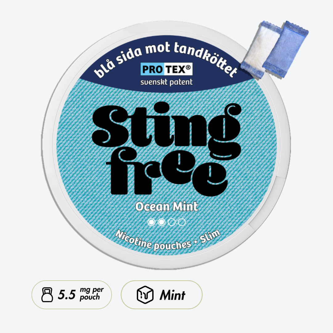 Stingfree Ocean Mint 5.5mg - Pouchdaddy