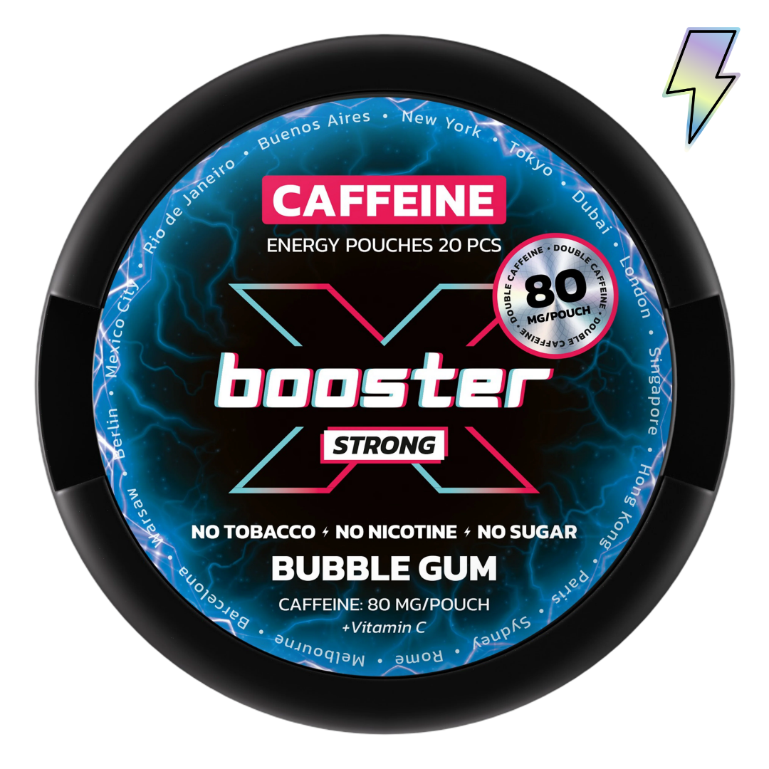 X-Booster Bubble Gum 80 mg - Pouchdaddy