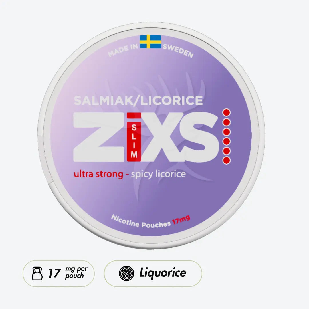 ZIXS Salmiak / Licorice Ultra Strong Slim